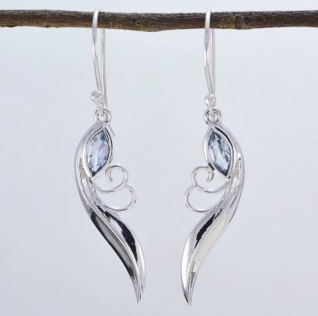 edelsteen sieraden zilver hanger oorbellen  0676